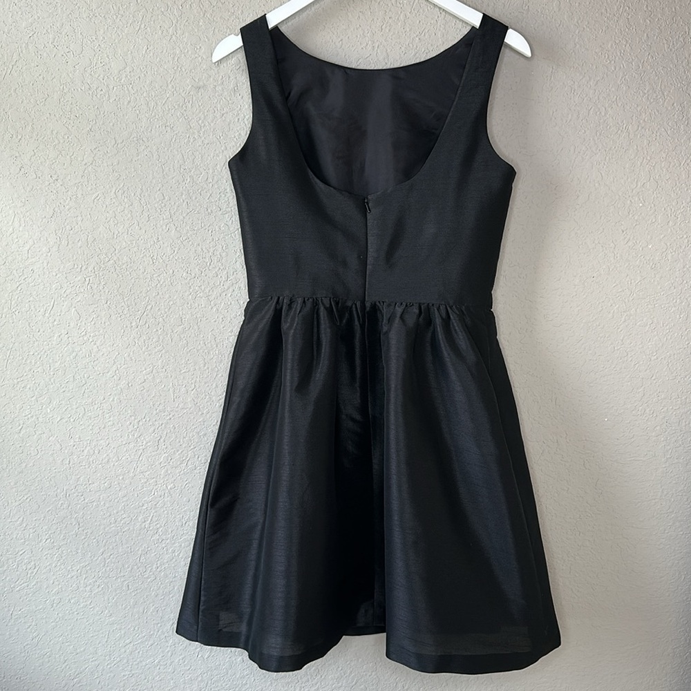 ALFRED SUNG Black Sleeveless Short‎ Bridesmaid Dress Scoop Back By Dessy Size 8 - Picture 5 of 14